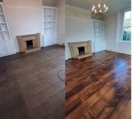 Dust free sanding, repair , stain and lacquer